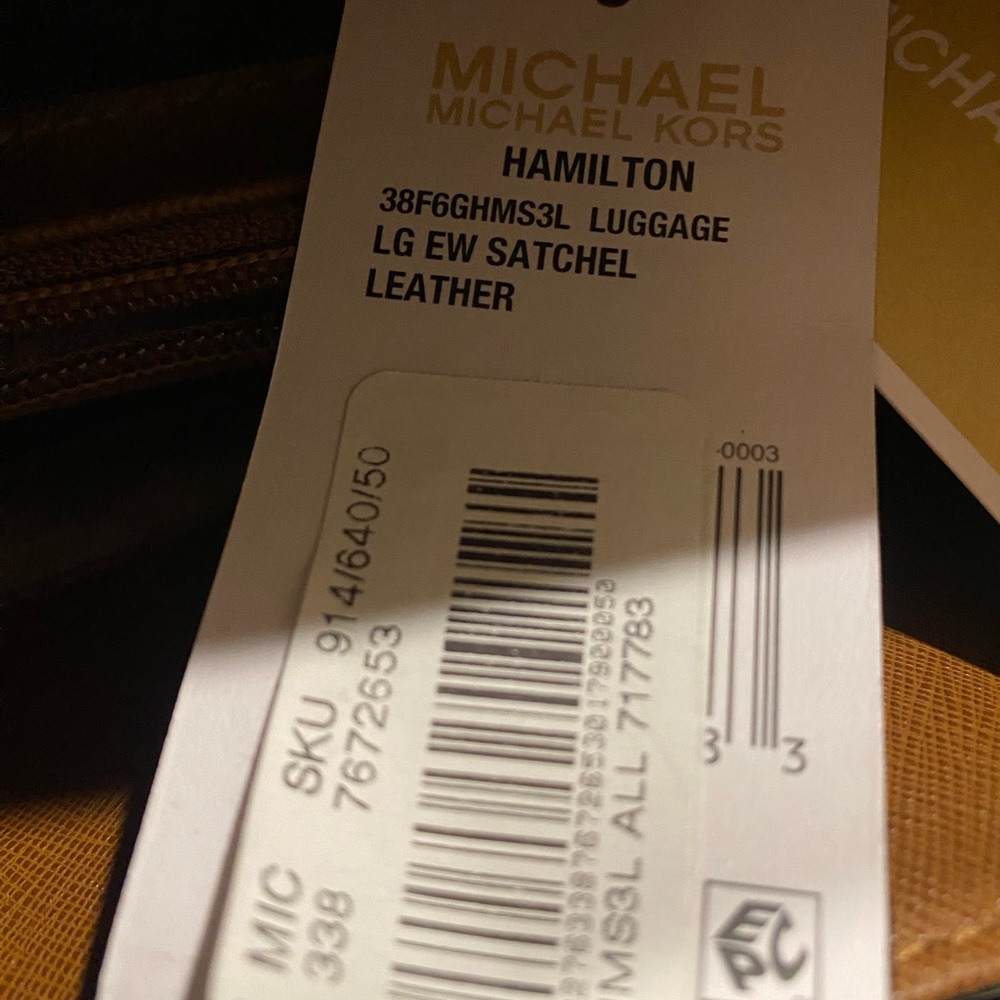 Michael Kors Large Hamilton bag NWT luggage color - Picture 6 of 6